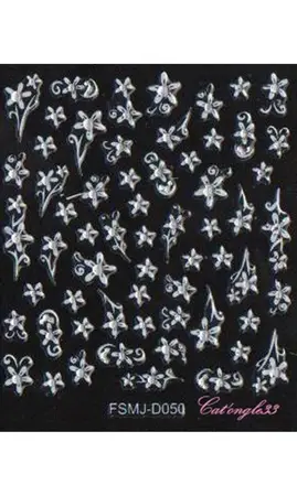 Stickers blanc brillant FSMJ-D050
