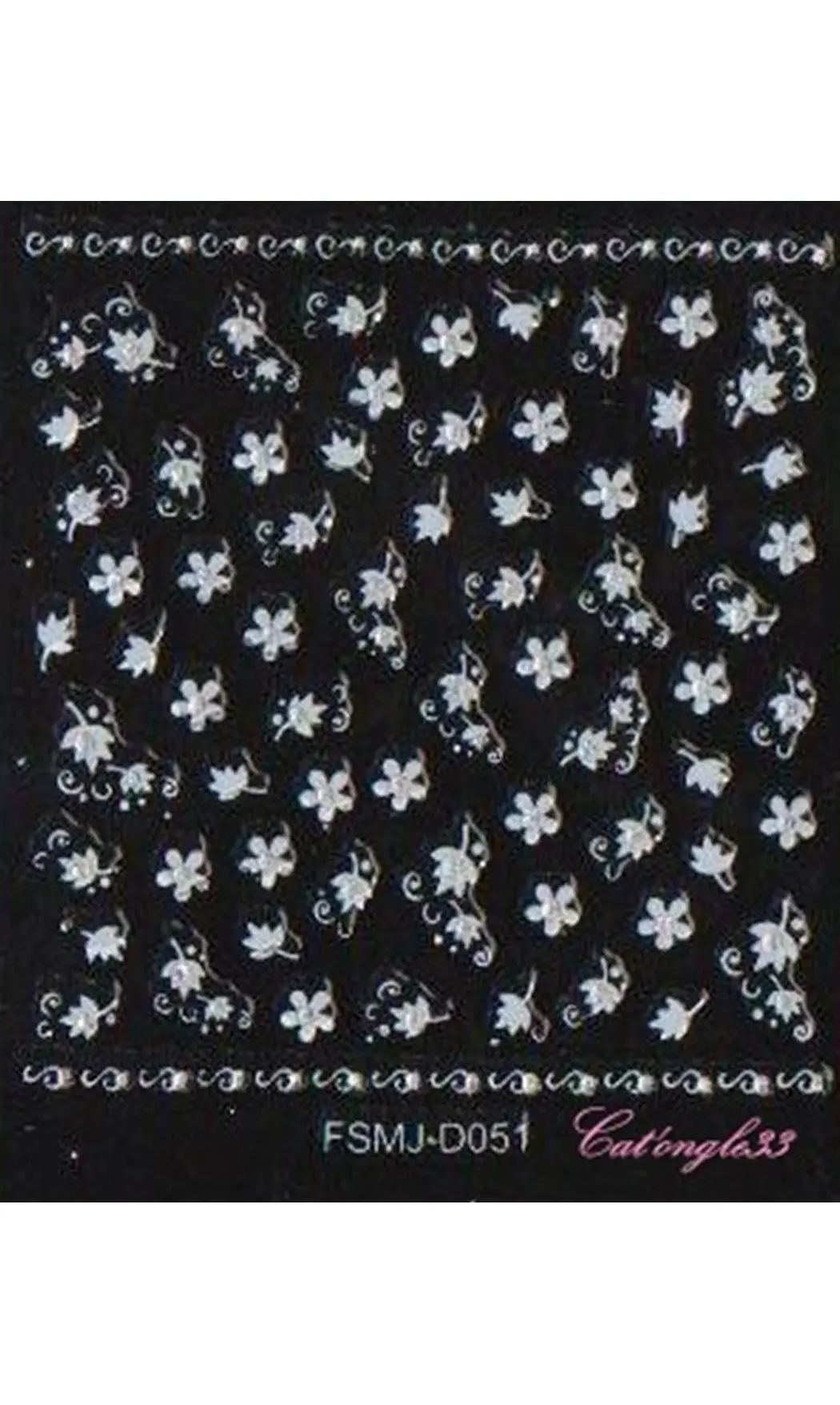 Stickers blanc brillant FSMJ-D051