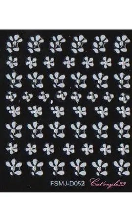 Stickers blanc brillant FSMJ-D052