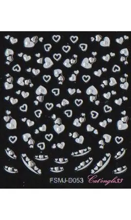 Stickers blanc brillant FSMJ-D053