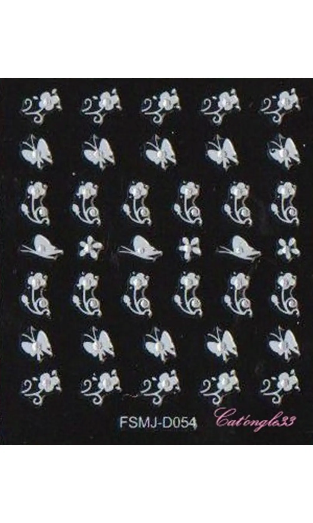 Stickers blanc brillant FSMJ-D054
