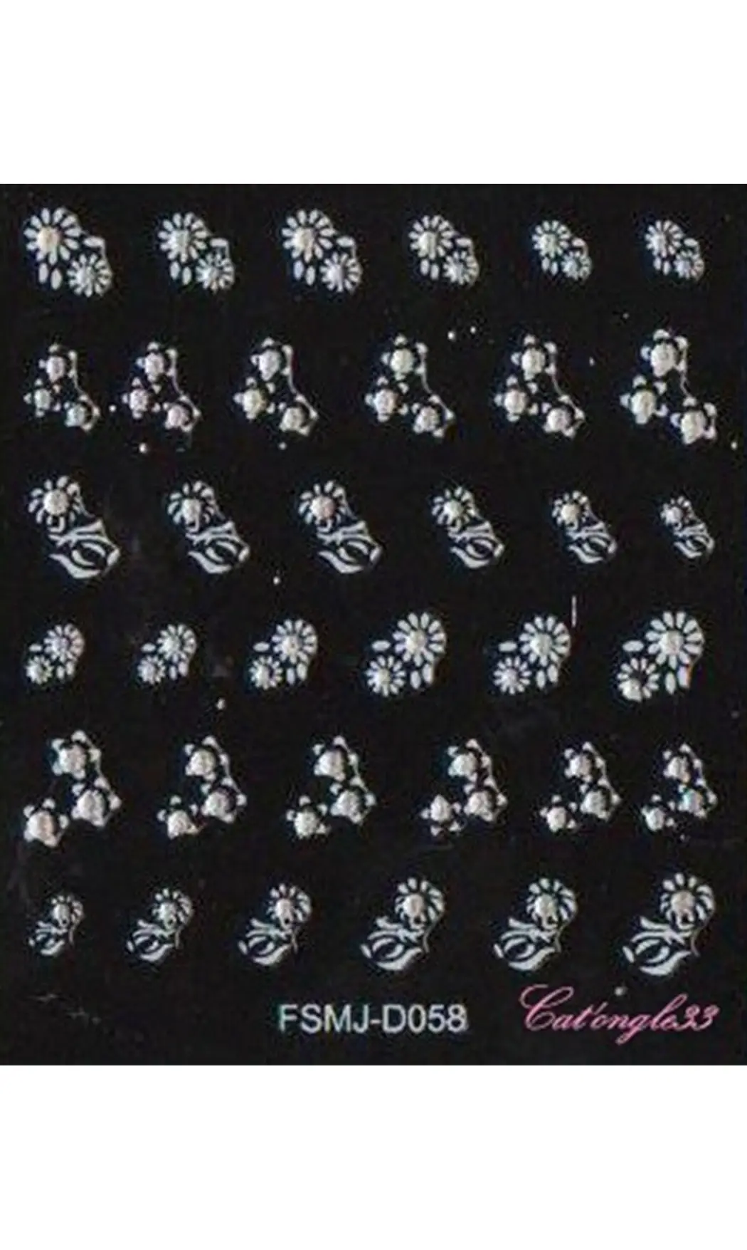Stickers blanc brillant FSMJ-D058