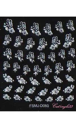 Stickers blanc brillant FSMJ-D060