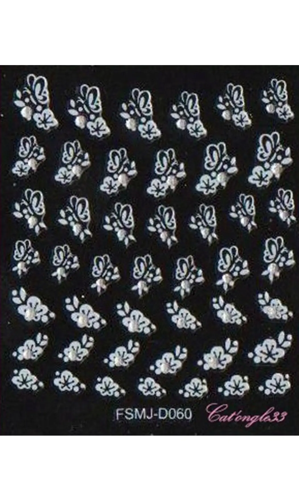 Stickers blanc brillant FSMJ-D060