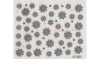 Stickers noir/argent XY-S01