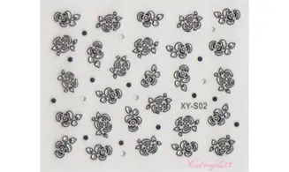 Stickers noir/argent XY-S02
