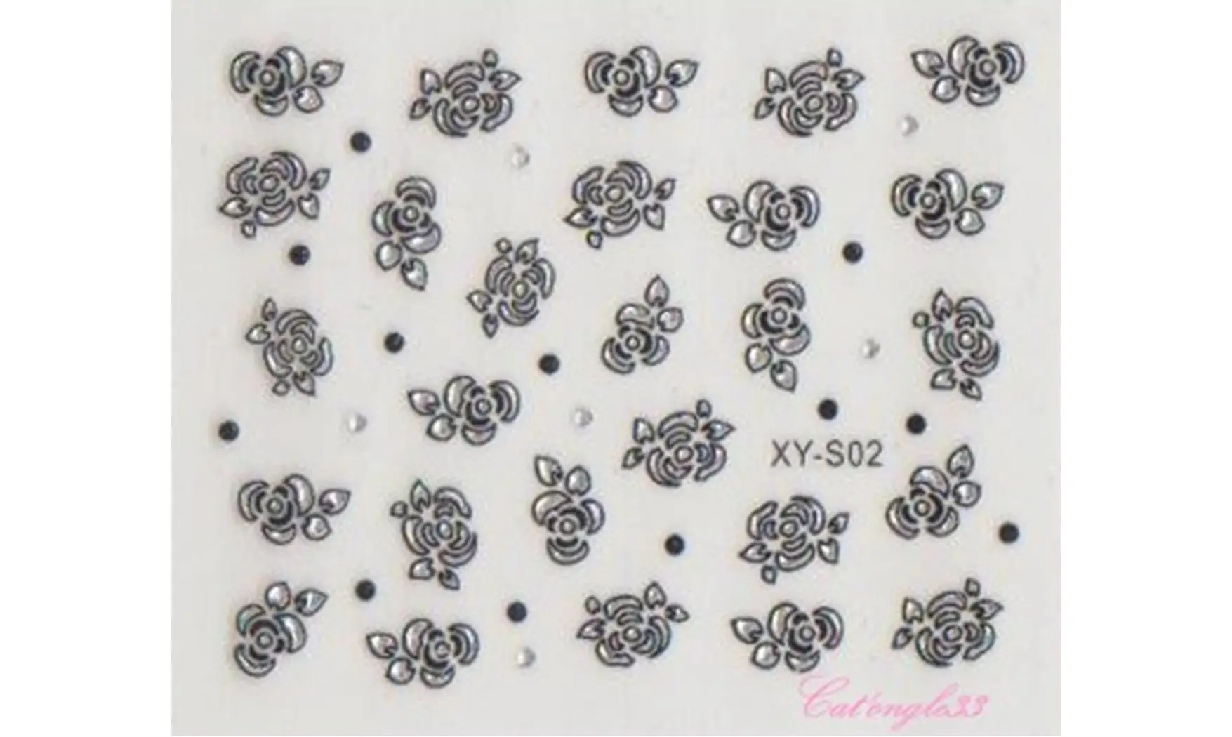 Stickers noir/argent XY-S02