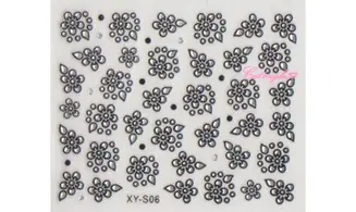 Stickers noir/argent XY-S06
