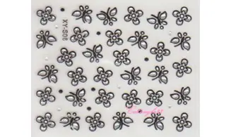 Stickers noir/argent XY-S08