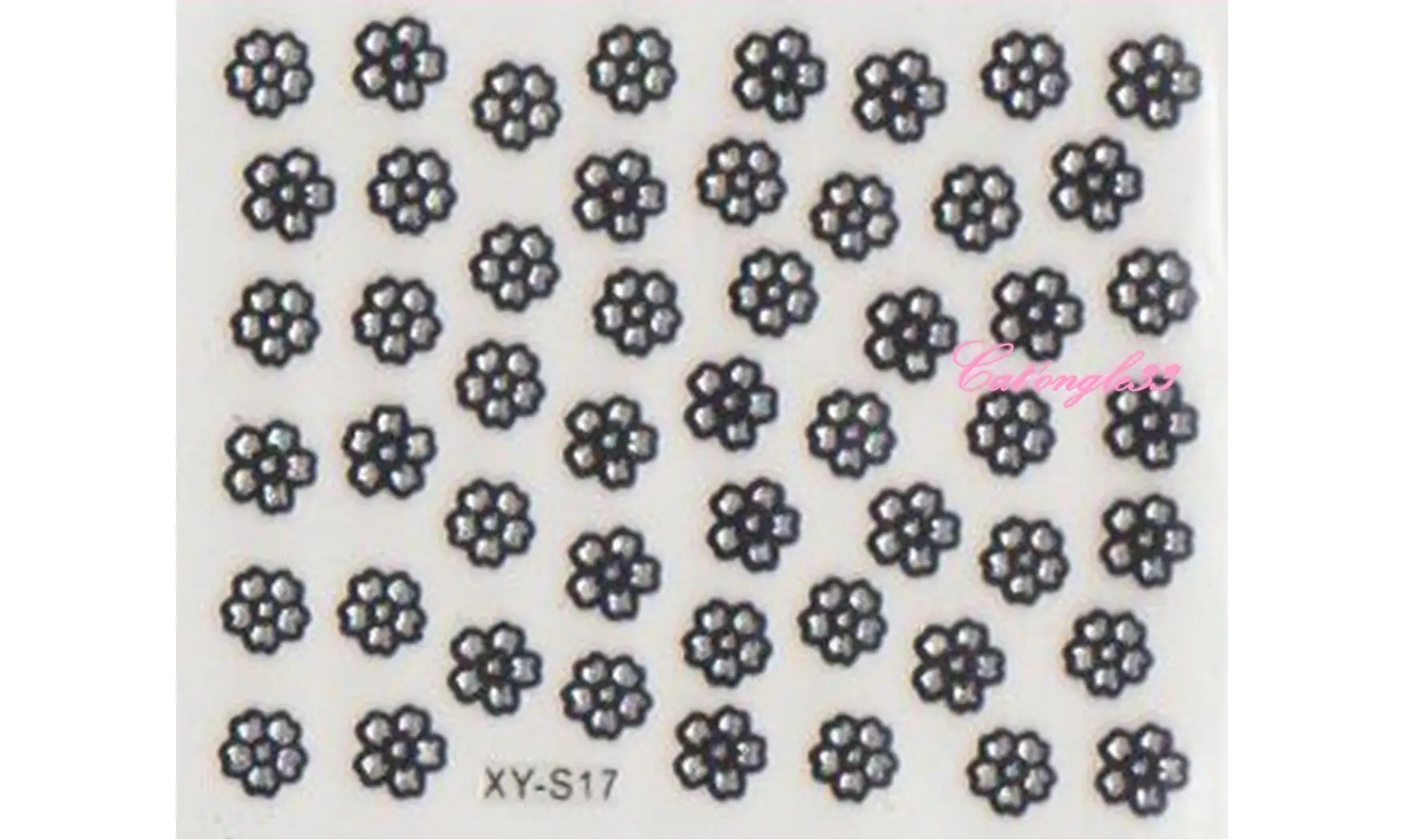 Stickers noir/argent XY-S17