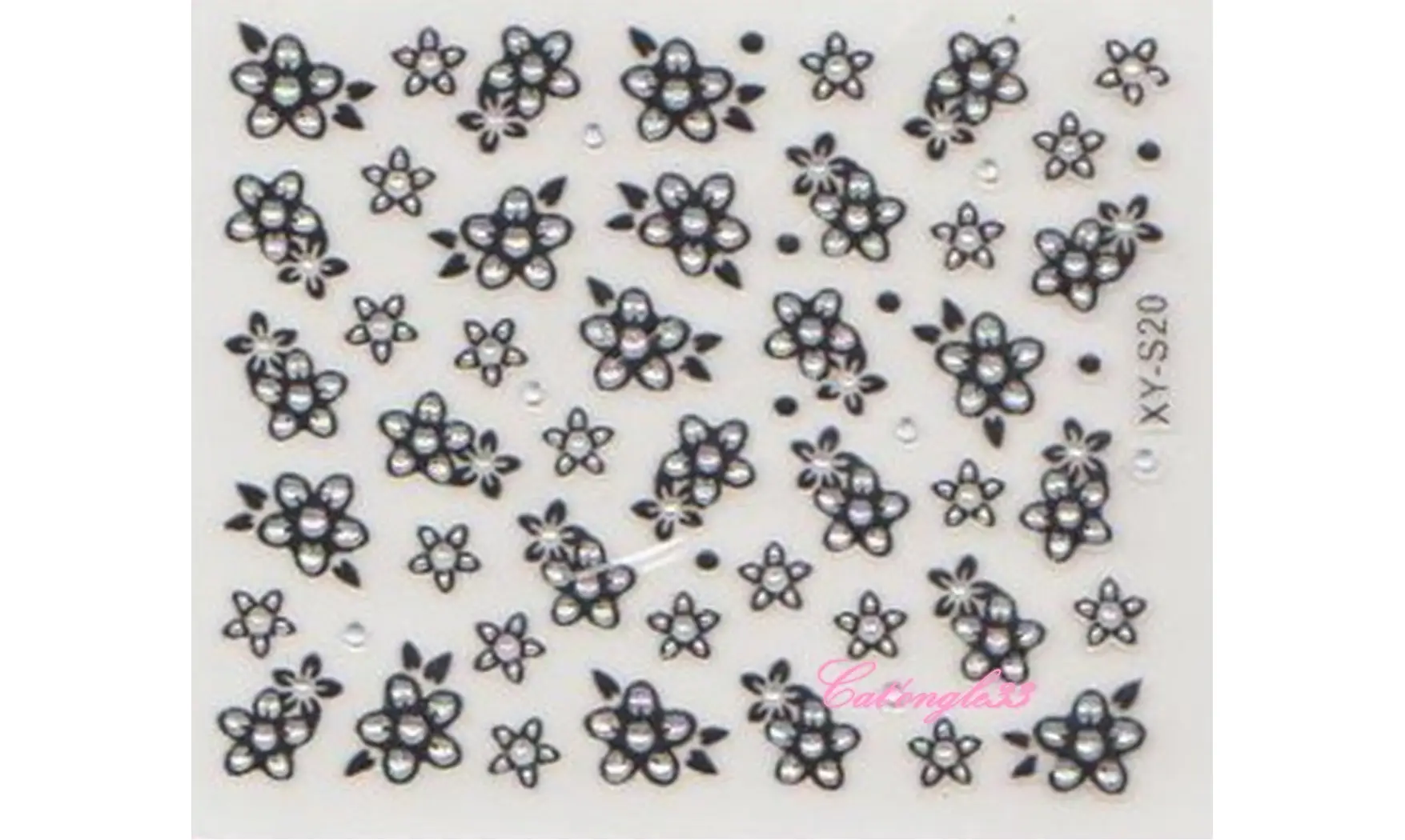 Stickers noir/argent XY-S20