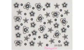 Stickers noir/argent XY-S28