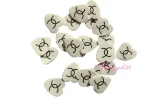 Sachet de fimo divers CC coeur blanc