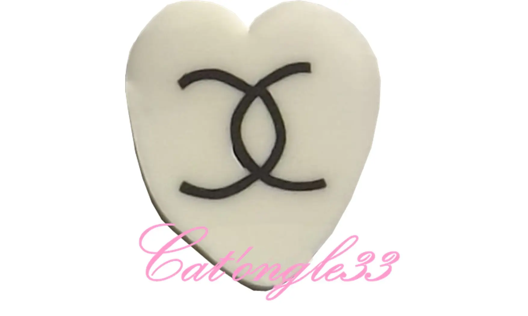 Sachet de fimo divers CC coeur blanc