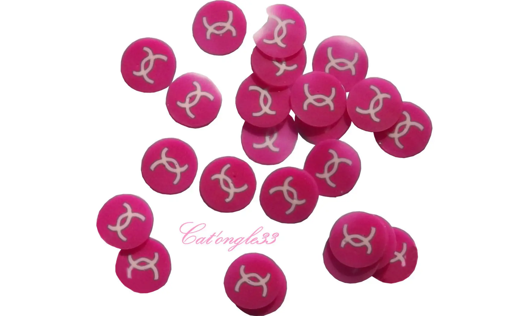 Sachet de fimo divers CC rose