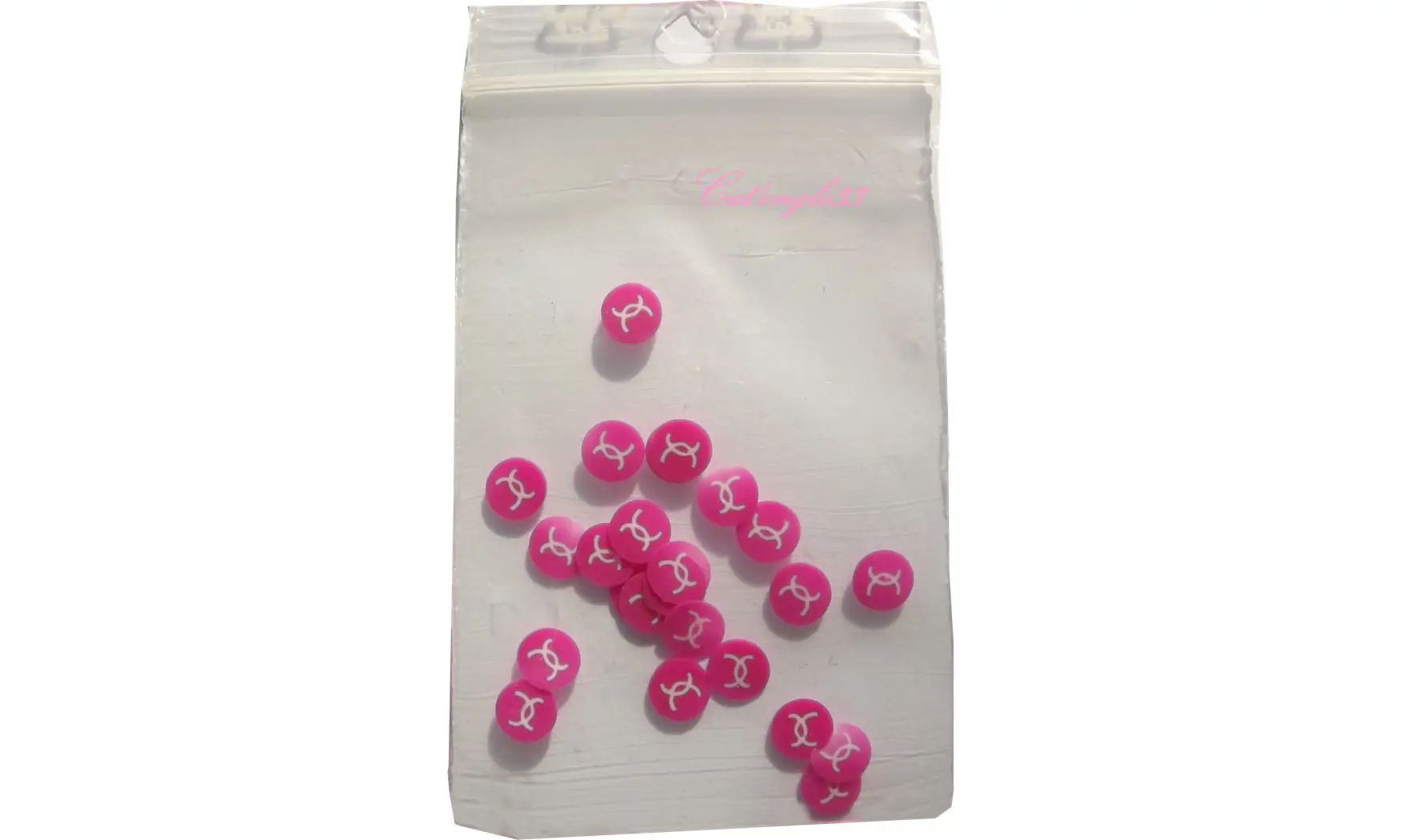Sachet de fimo divers CC rose
