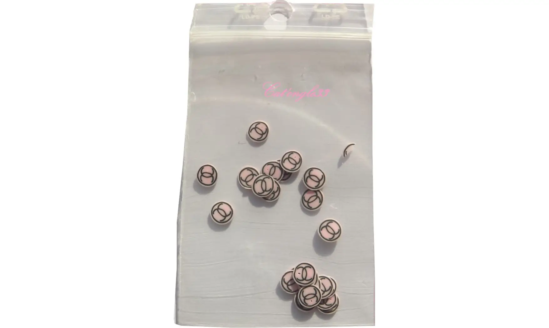 Sachet de fimo divers CC rose clair