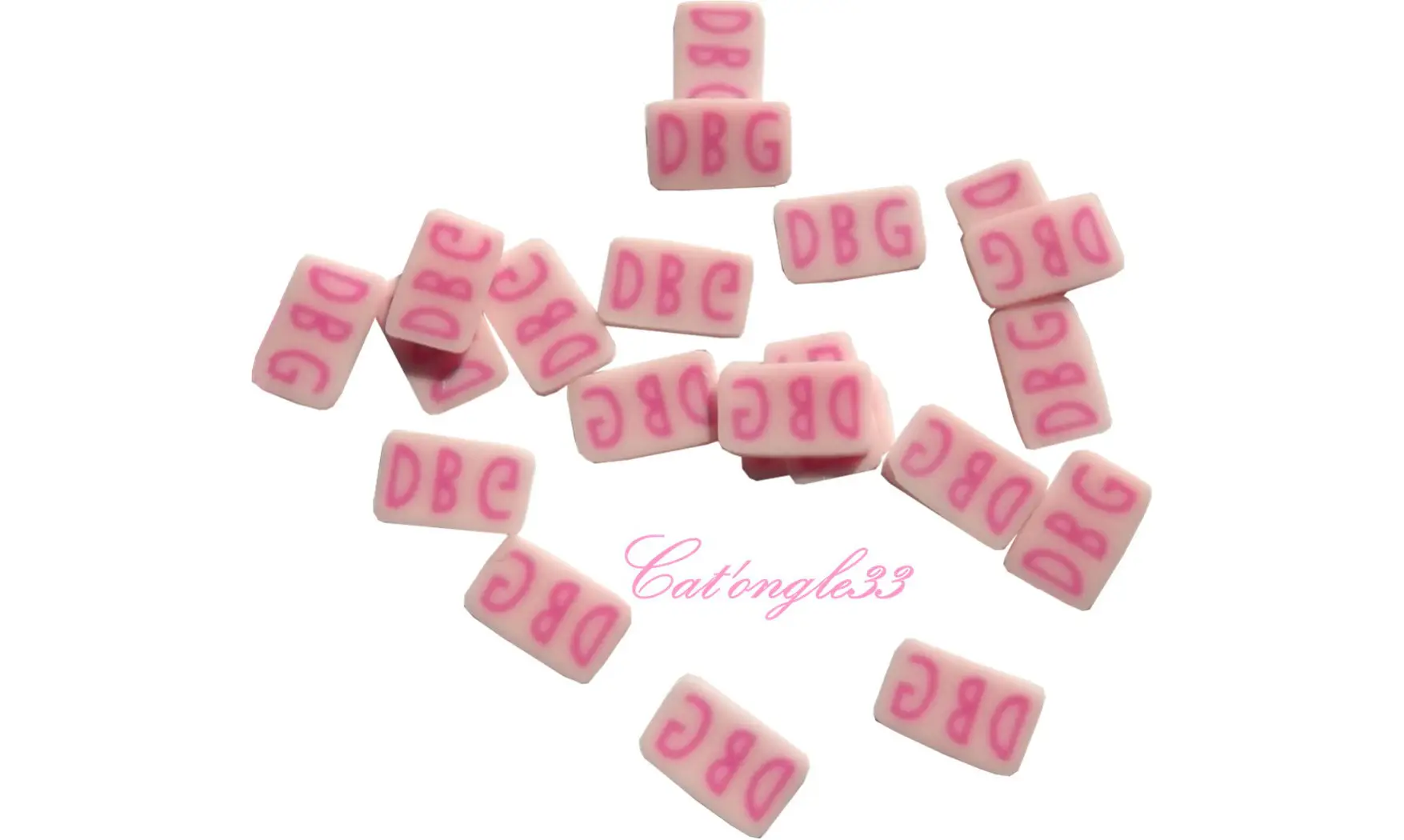 Sachet de fimo divers DG rose
