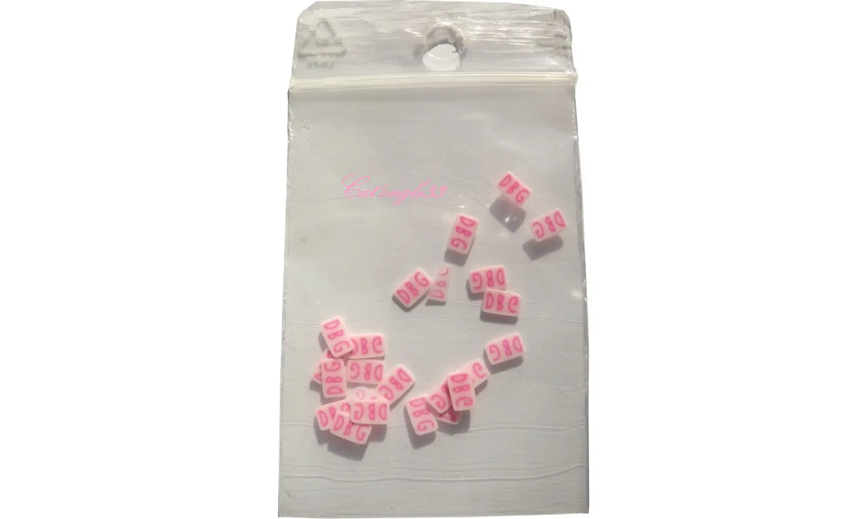 Sachet de fimo divers DG rose