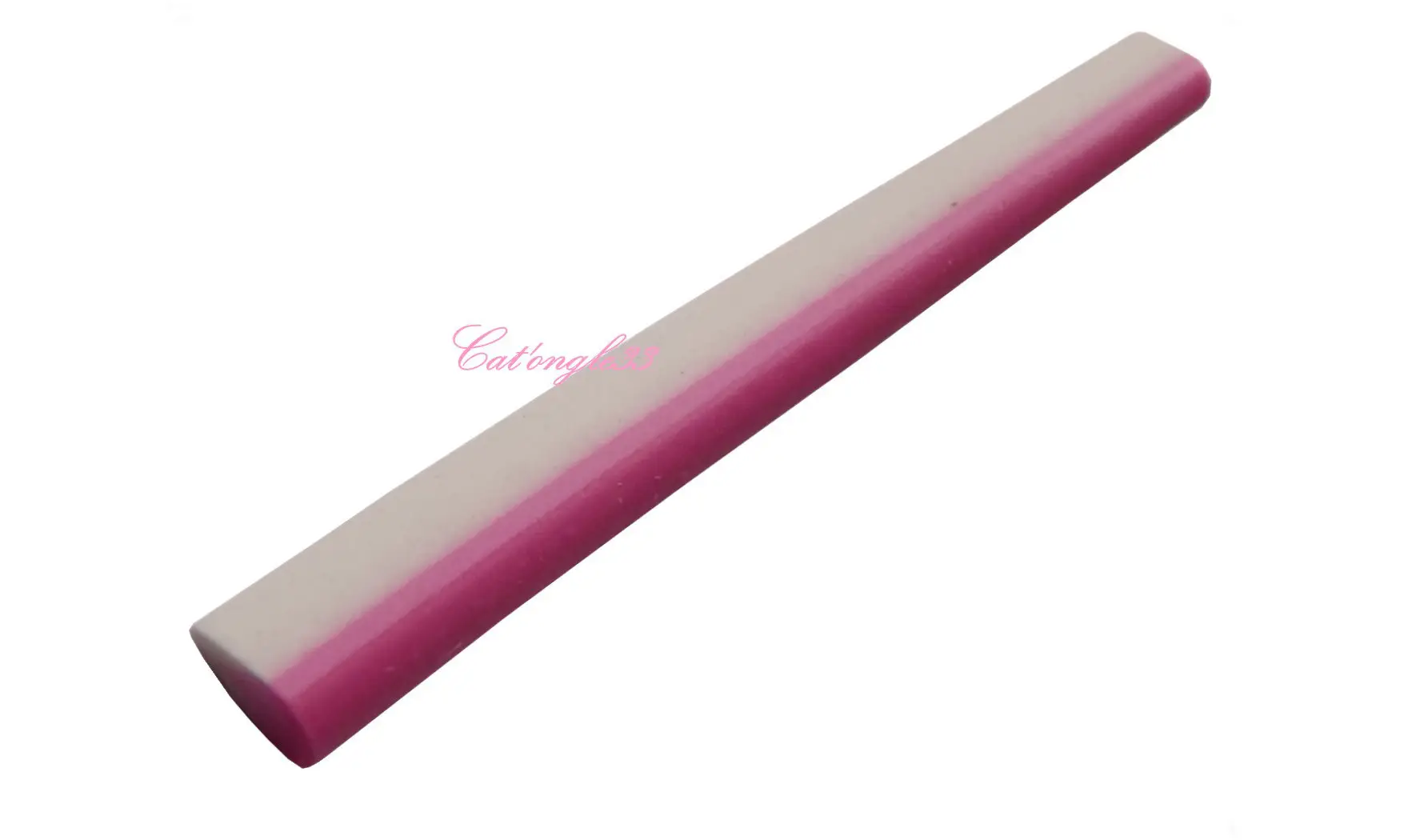 Baton fimo plume rose