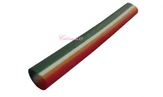Baton fimo plume multicouleurs