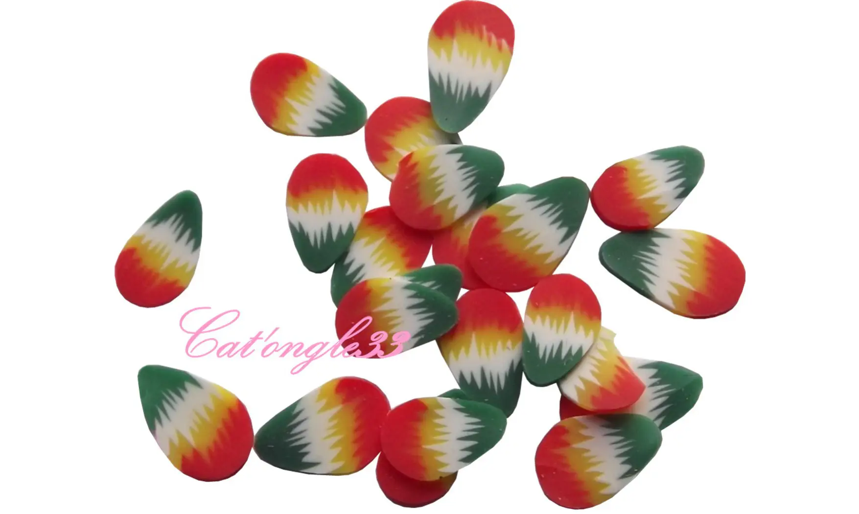 Sachet de fimo plume multicouleur