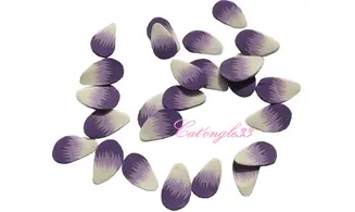Sachet de fimo plume violette