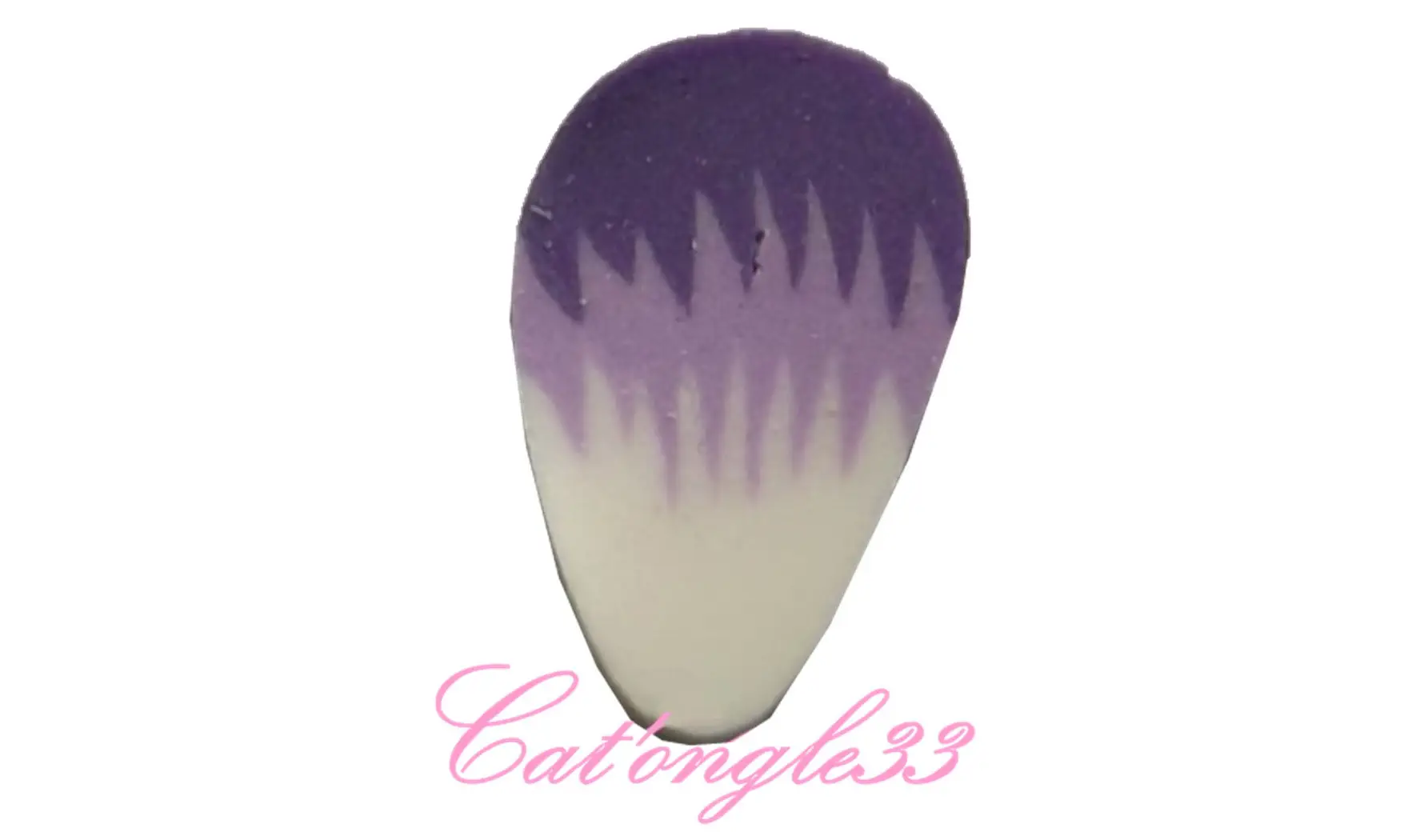 Sachet de fimo plume violette