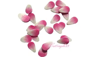 Sachet de fimo plume rose