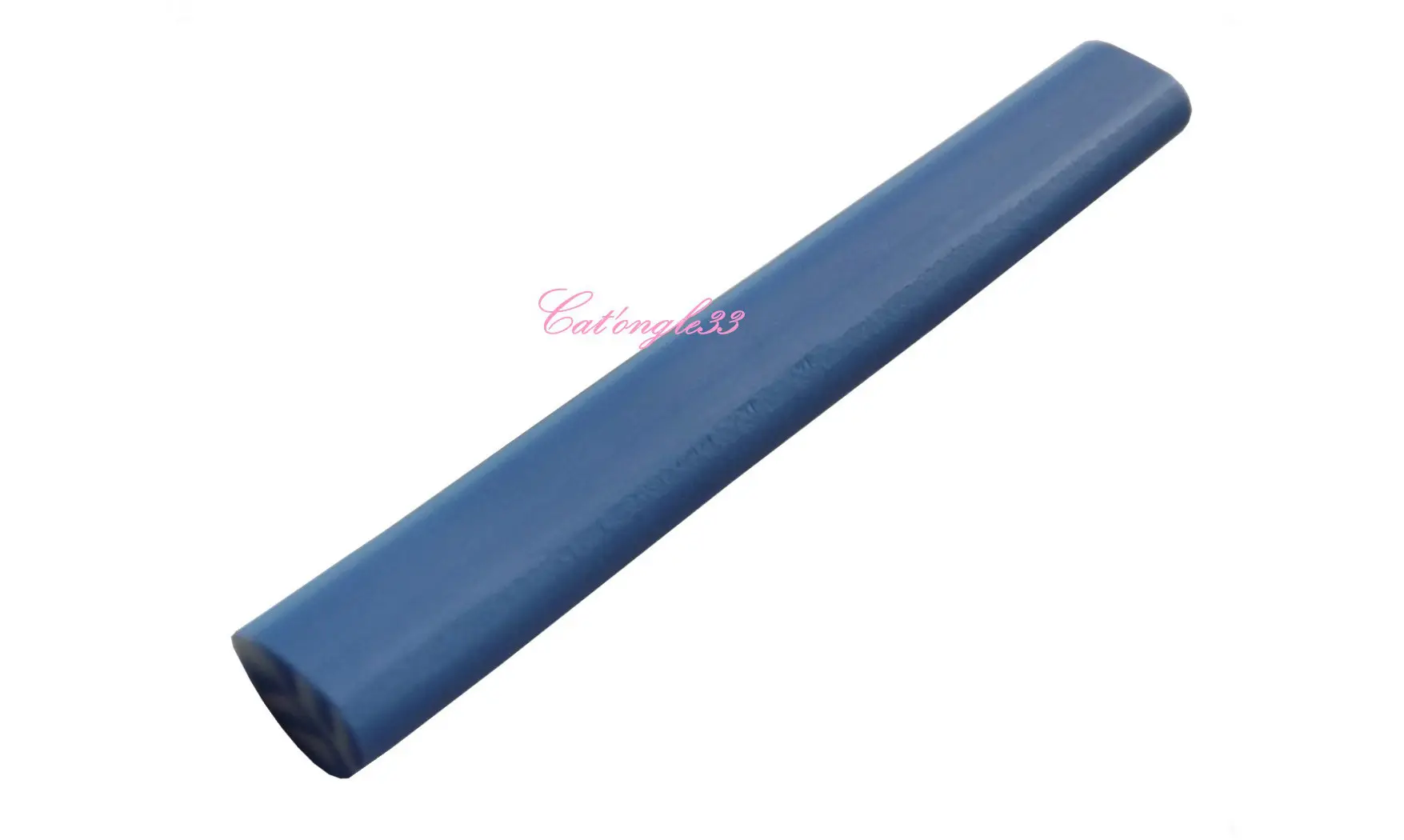 Baton fimo plume bleu blanche