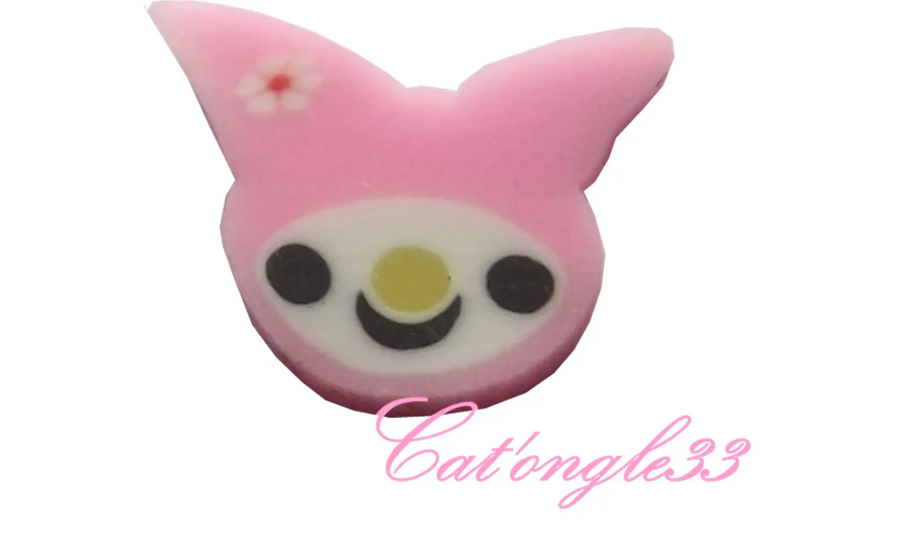 Baton fimo lapin rose