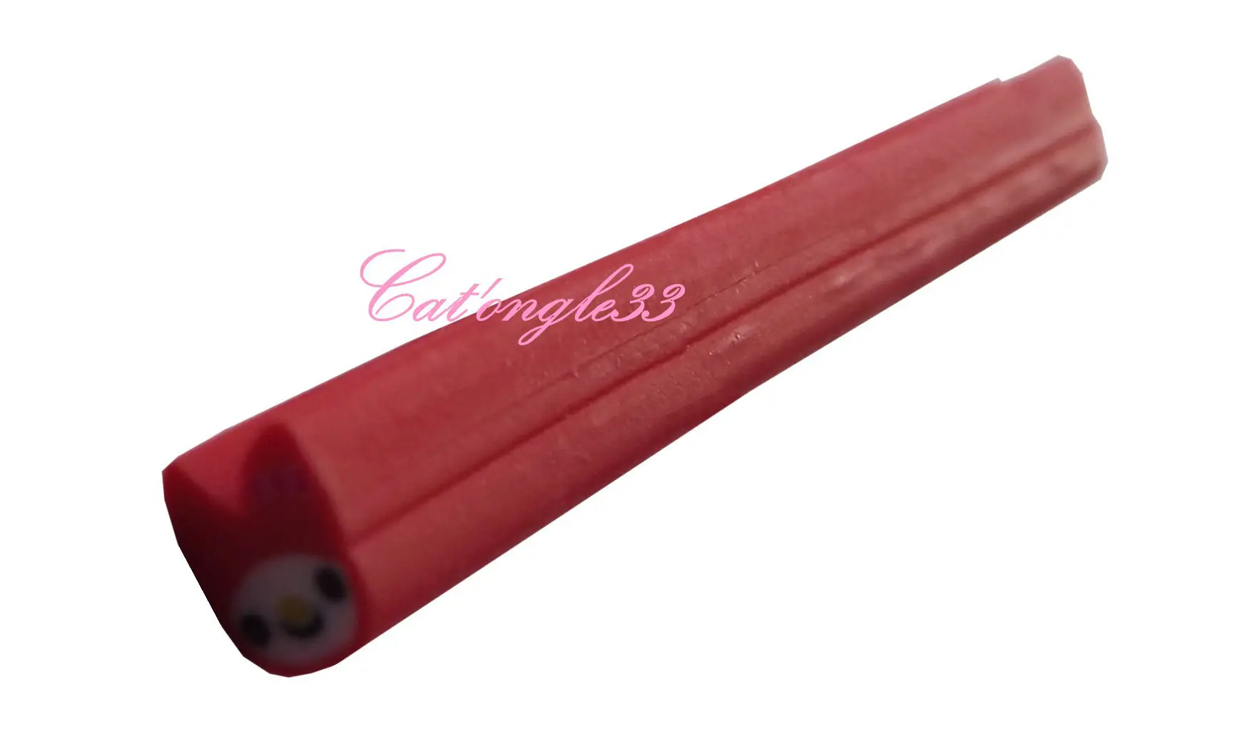 Baton fimo lapin rouge