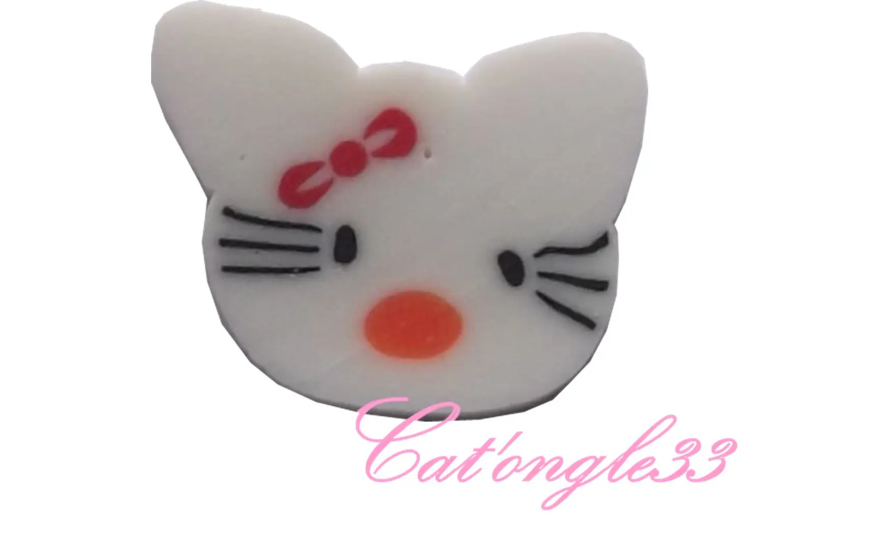 Sachet de fimo chat blanc