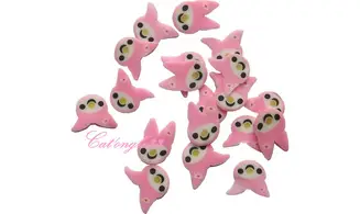 Sachet de fimo lapin rose