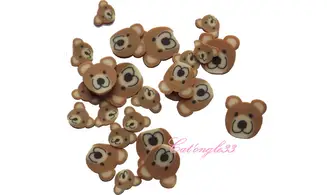 Sachet de fimo ourson marron