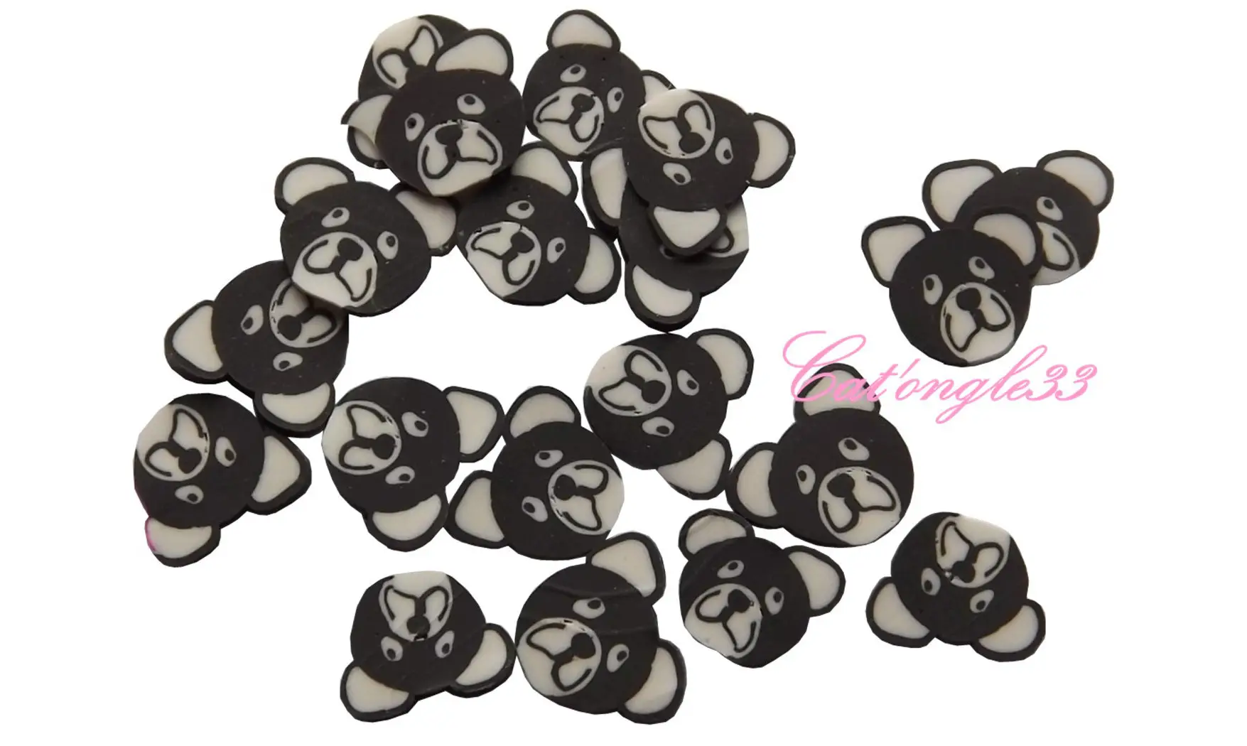 Sachet de fimo ourson noir