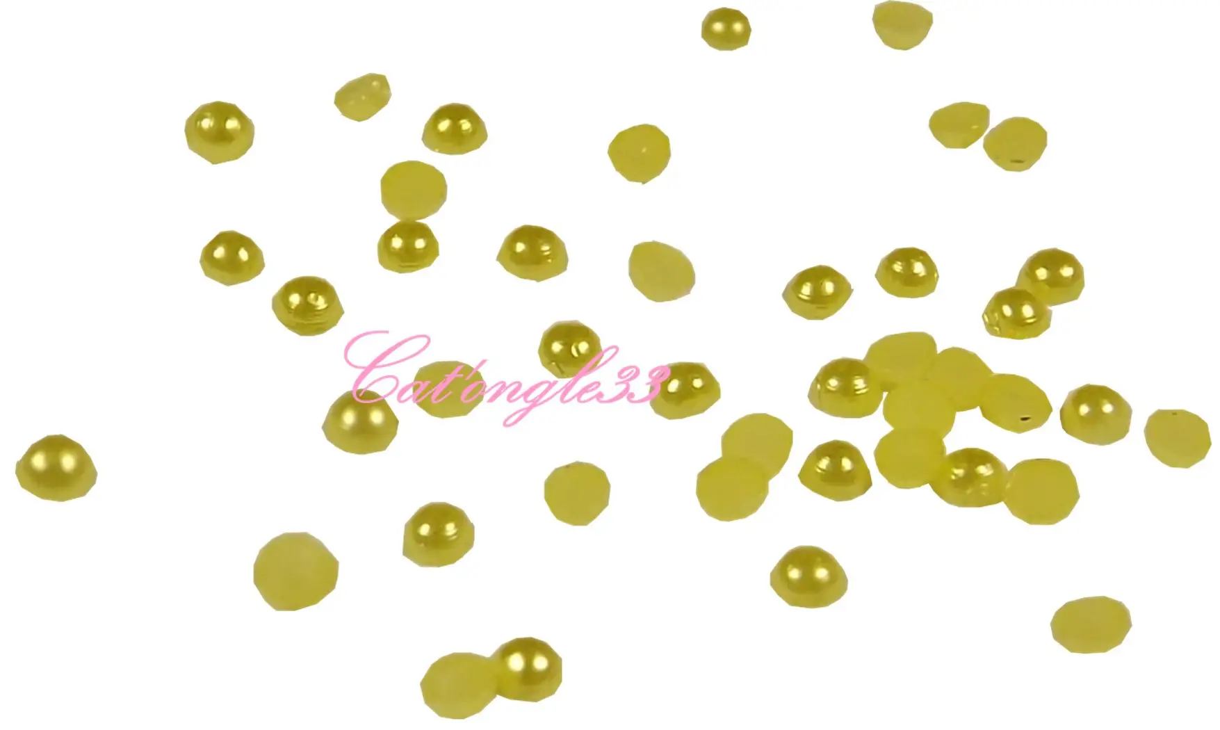 Demi perle jaune