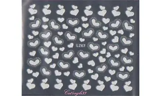 Stickers blanc brillant LZ67