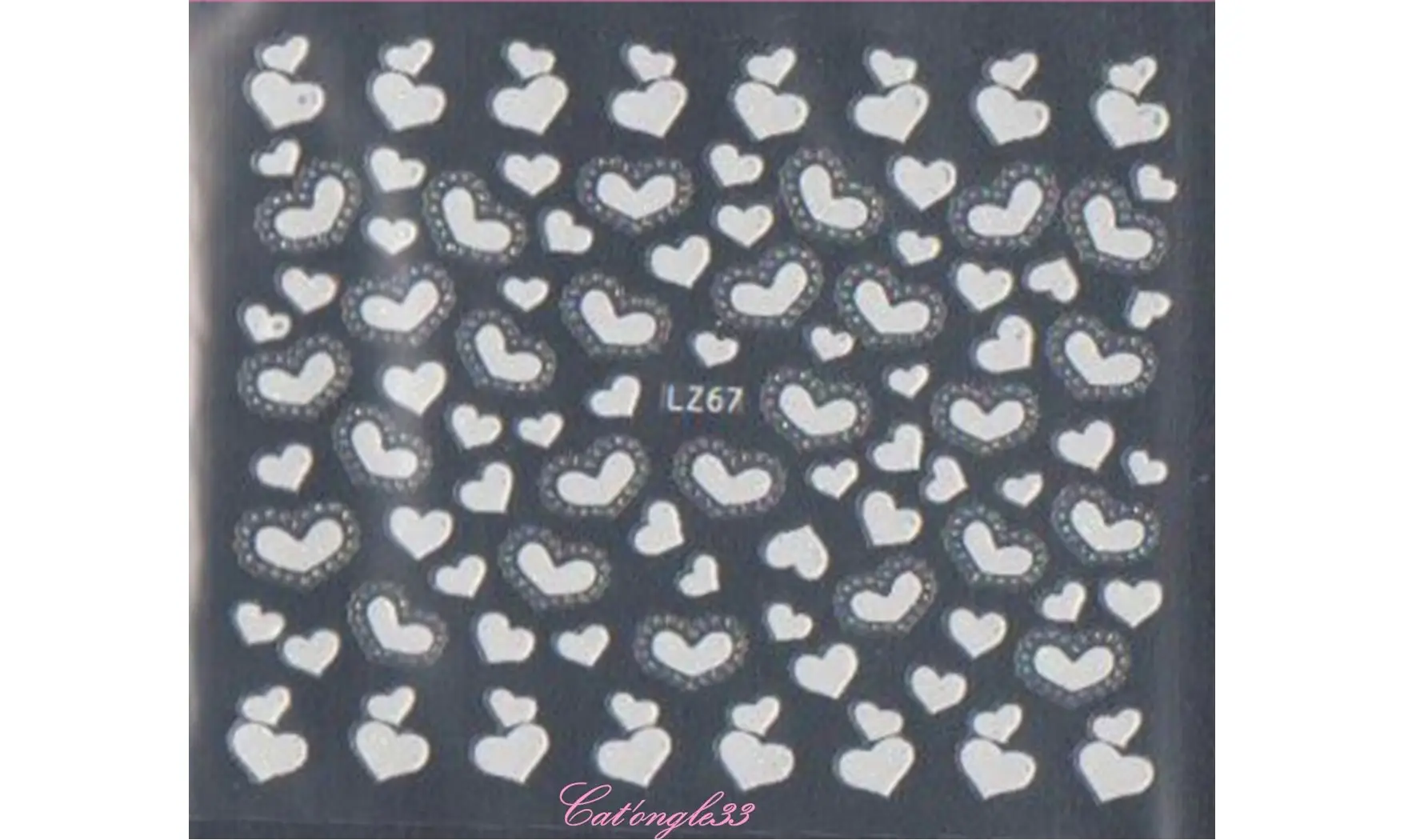 Stickers blanc brillant LZ67