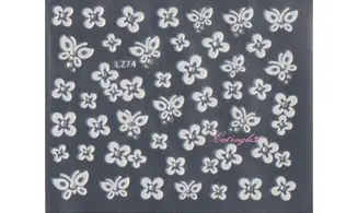 Stickers blanc brillant LZ74
