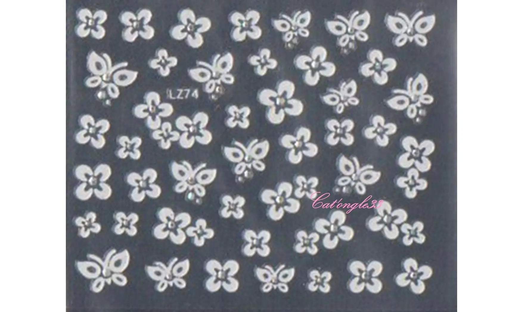 Stickers blanc brillant LZ74