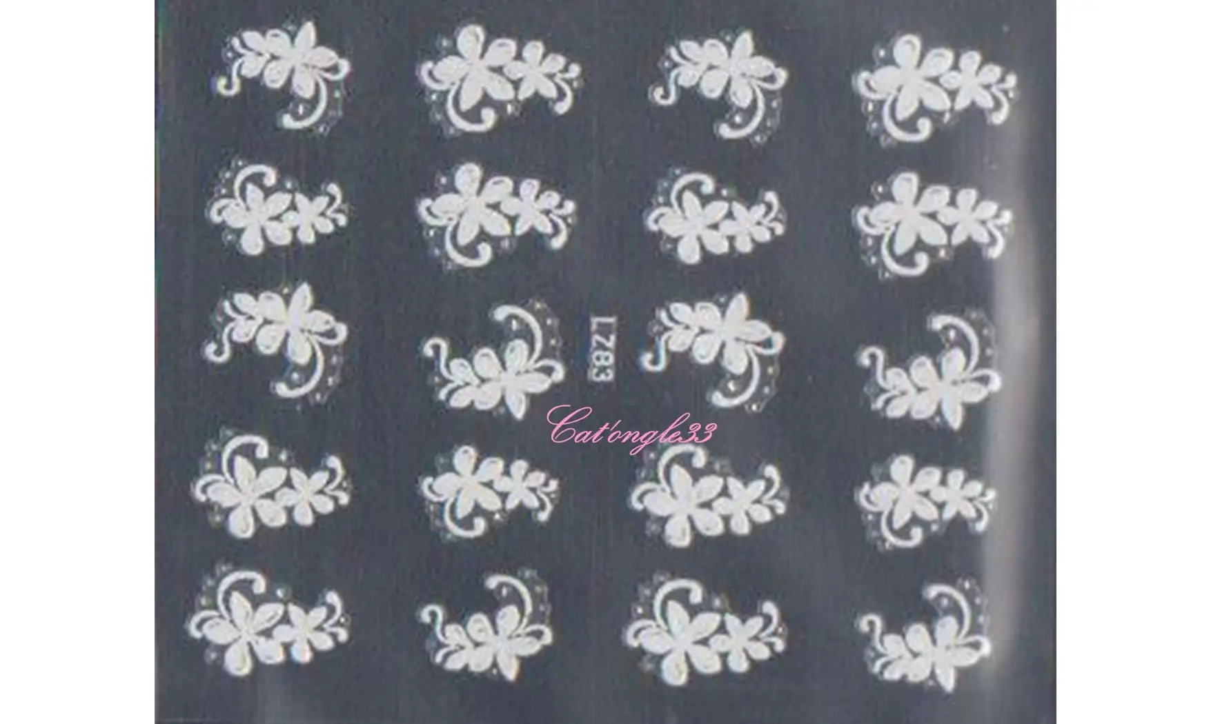Stickers blanc brillant LZ83 ou QLZ154