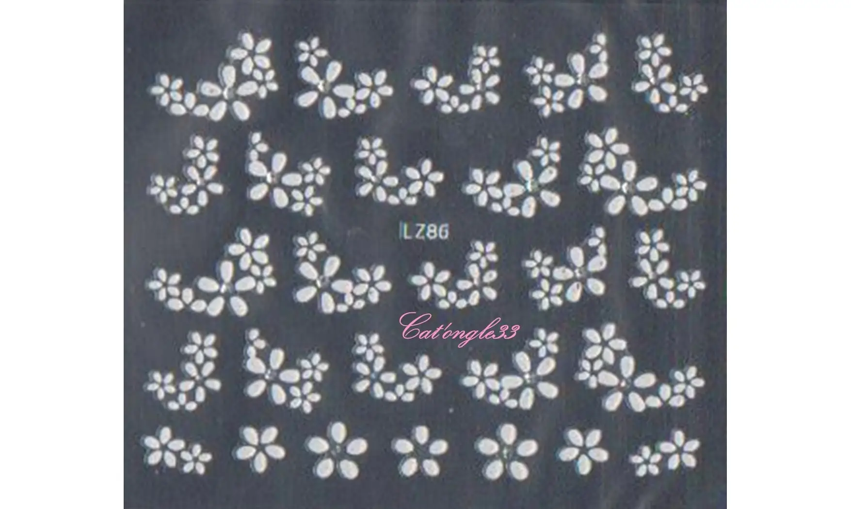 Stickers blanc brillant LZ86 ou QLZ159