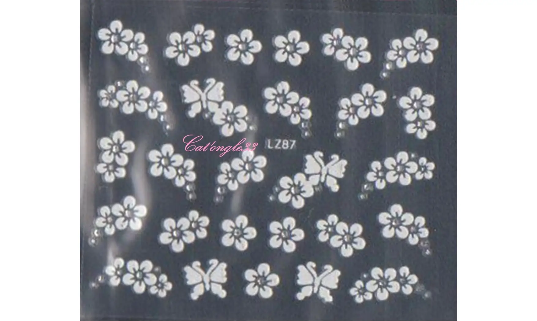 Stickers blanc brillant LZ87 ou QLZ164