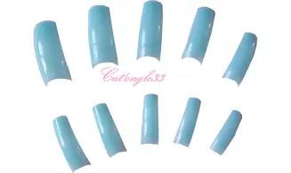 Capsules tips turquoise