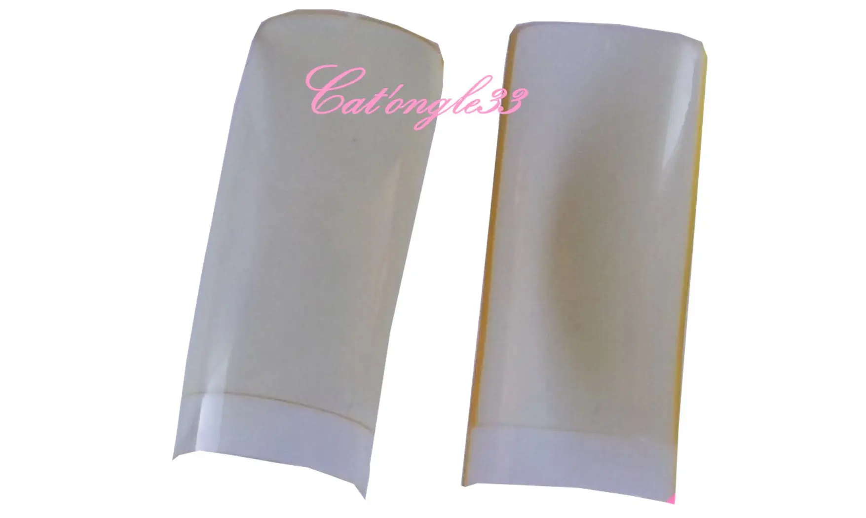 Capsules tips french jaune transparente