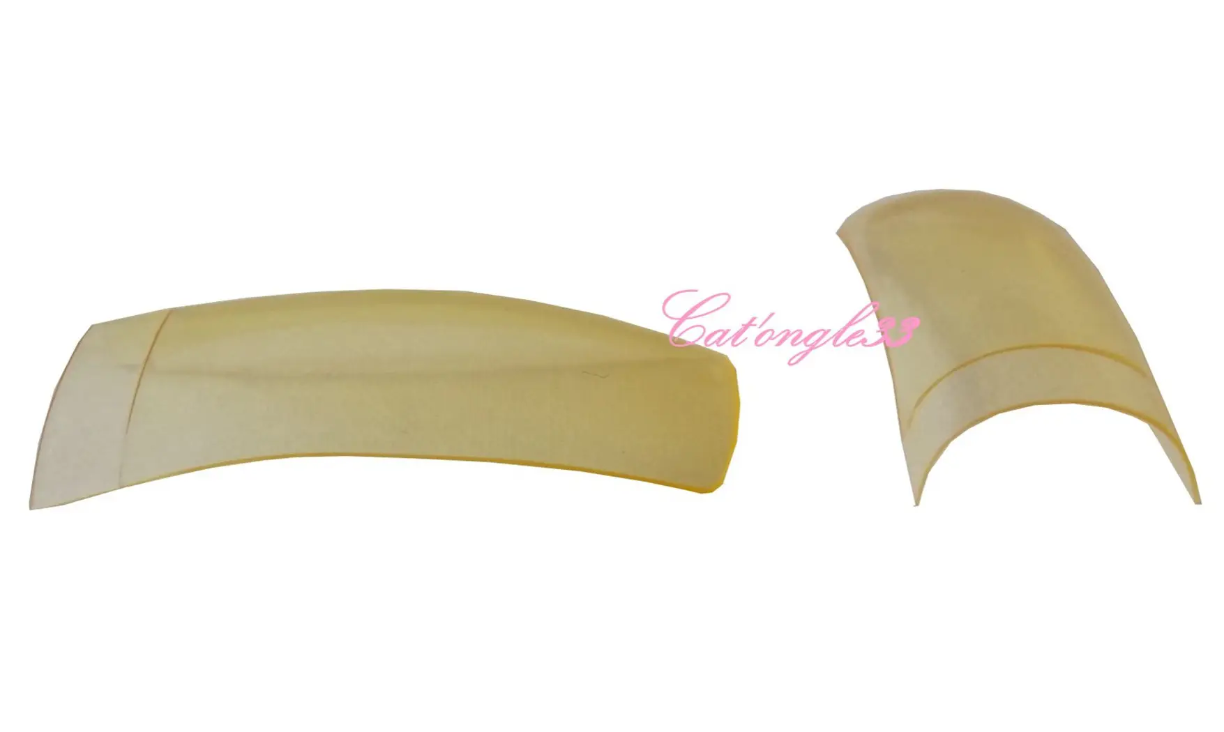 Capsules tips french jaune transparente