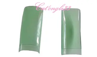 Capsules tips french verte transparente