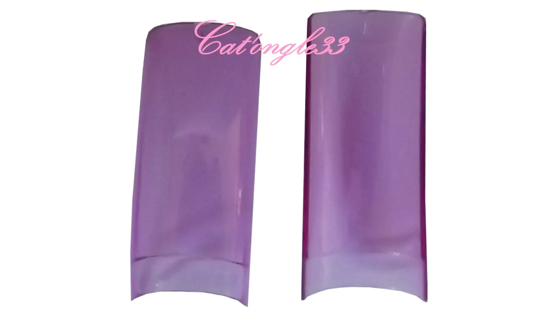 Capsules tips french violet transparente