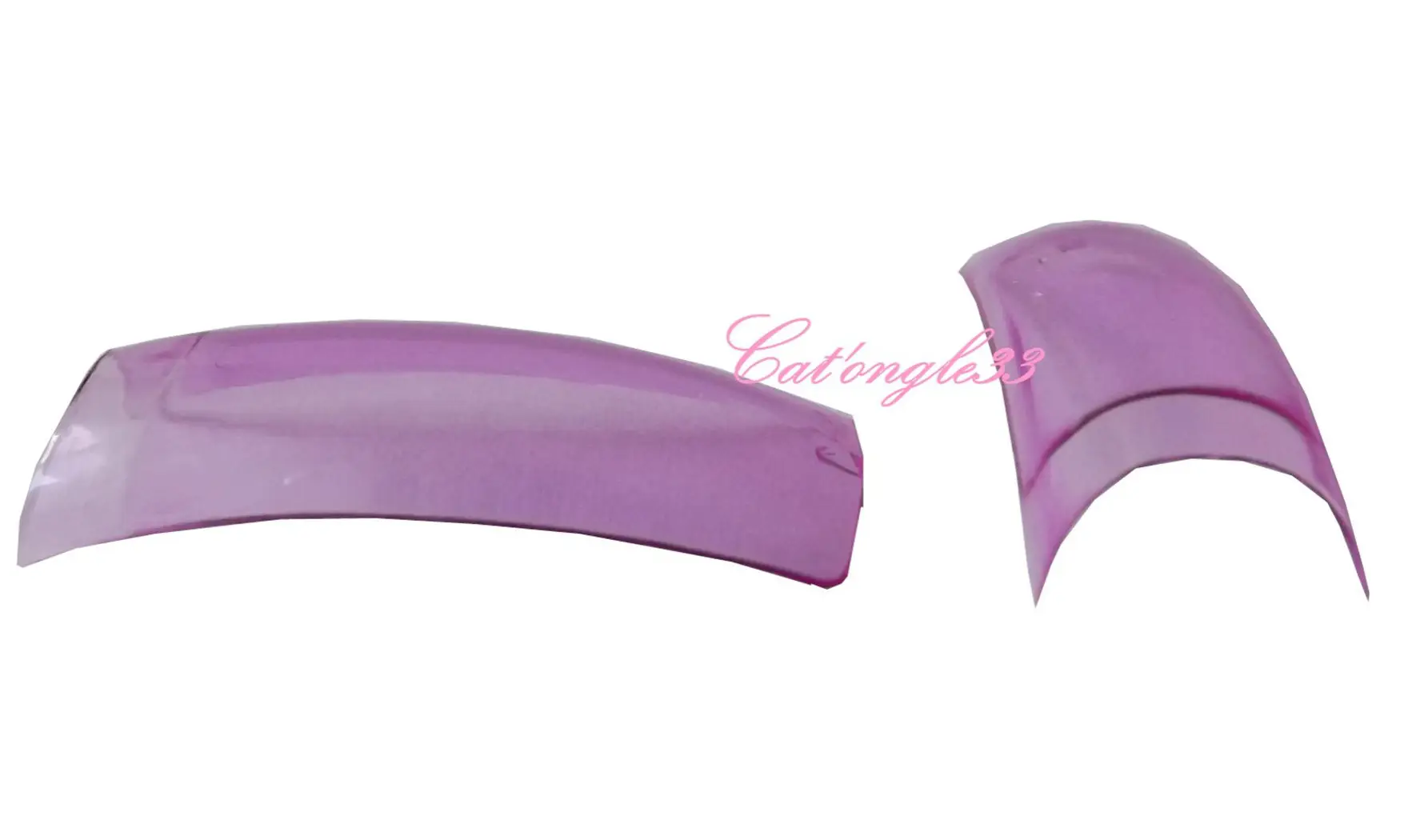 Capsules tips french violet transparente